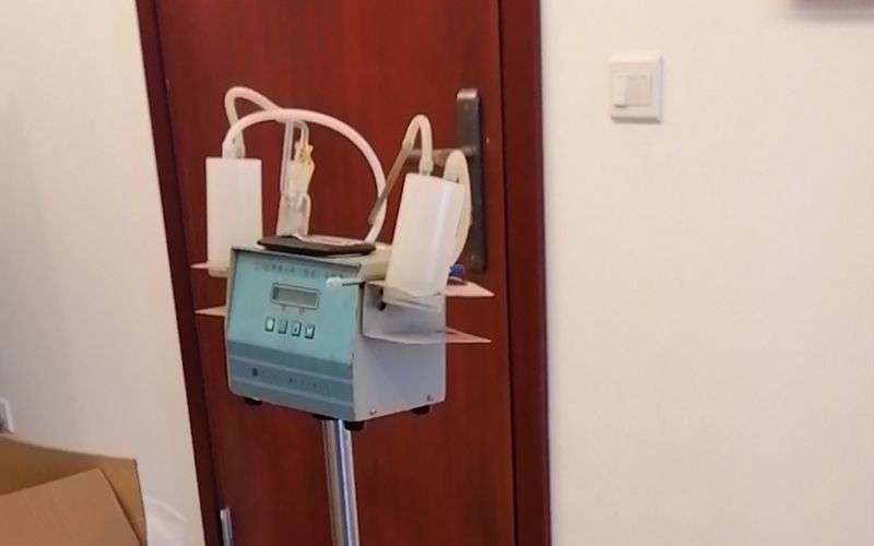 上海寫字樓甲醛檢測現場